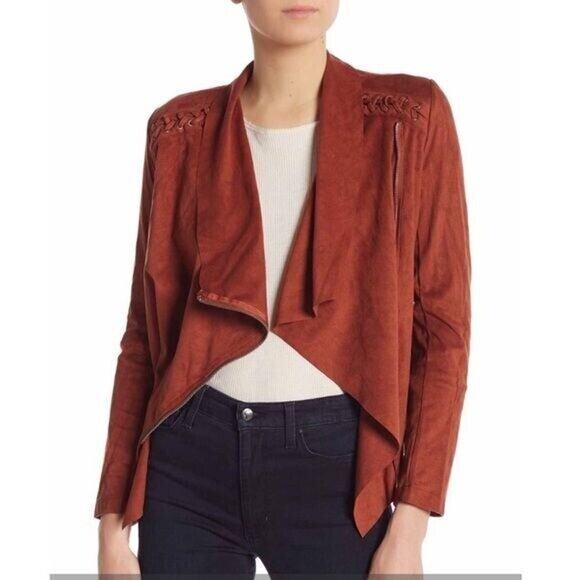 VIGOSS Faux Suede Wrap Jacket Size XS New with Tags - Picture 1 of 6